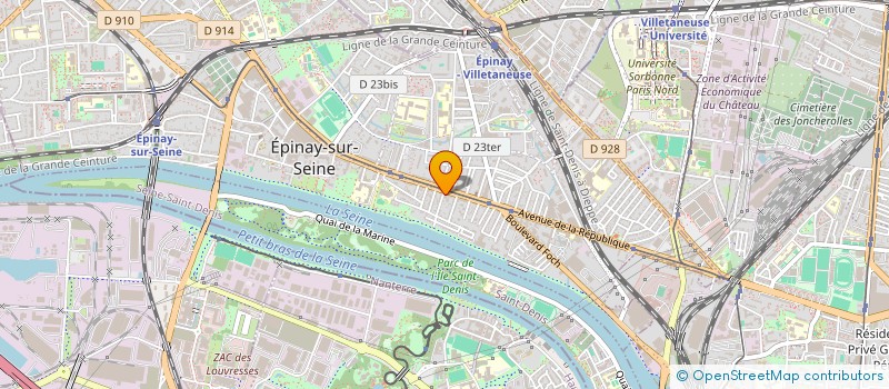 localisation de l'entreprise UNIVERSAL SECURITE PRIVEE à EPINAY-SUR-SEINE