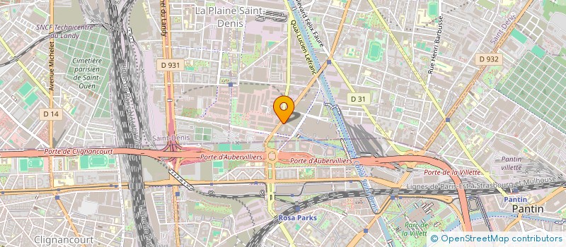 localisation de l'entreprise UNIVERSAL TRADING  AUBERVILLIERS