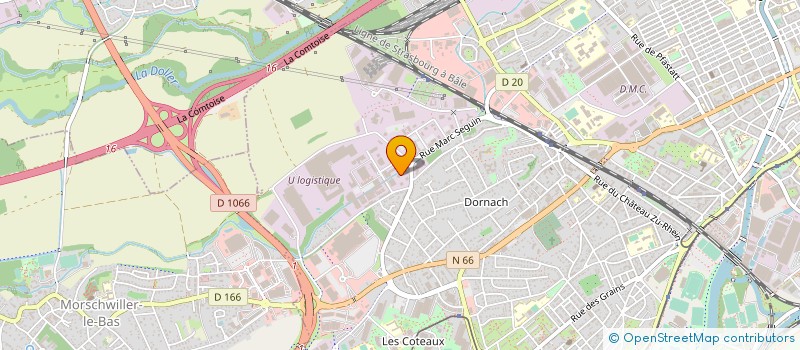 localisation de l'entreprise UNIVERSAL WEB à MULHOUSE