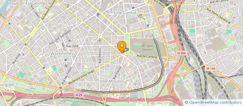 localisation de l'entreprise UNIVERSALIS à LILLE