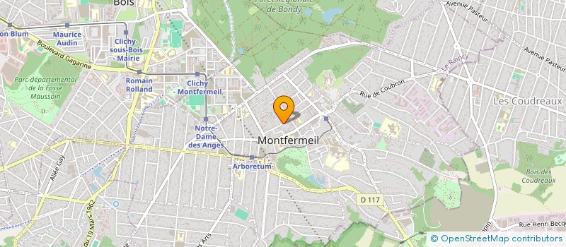 localisation de l'entreprise UNIVERSALIS à MONTFERMEIL