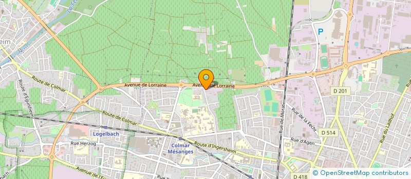 localisation de l'entreprise UNIVERSALYS à COLMAR