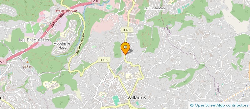 localisation de l'entreprise UNIVERSARTE UBL à VALLAURIS