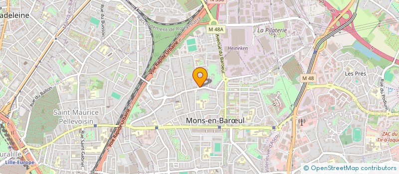 localisation de l'entreprise UNIVERSCOM à MONS-EN-BARŒUL