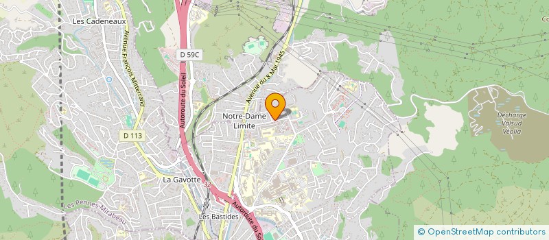 localisation de l'entreprise UNIVERSE FOOTBALL FONDATION à MARSEILLE