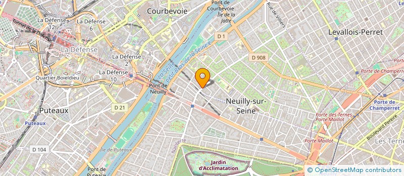 localisation de l'entreprise UNIVERSEINE à NEUILLY-SUR-SEINE