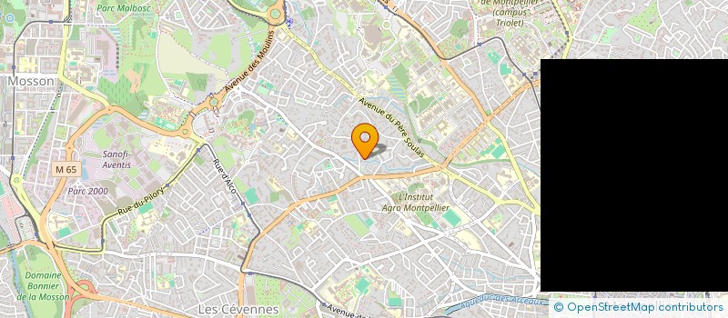localisation de l'entreprise UNIVERSEL 34 à MONTPELLIER