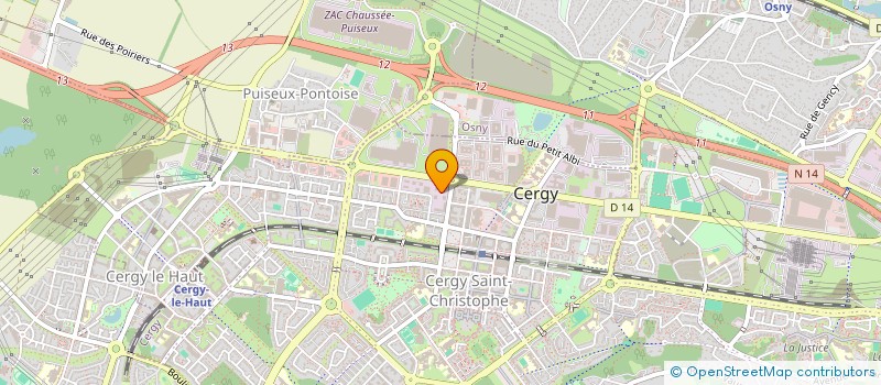 localisation de l'entreprise UNIVERSEL  CERGY