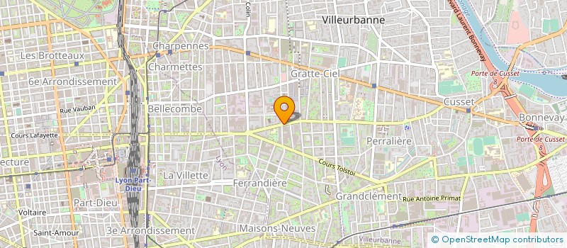 localisation de l'entreprise UNIVERSEL ENERGIE à VILLEURBANNE