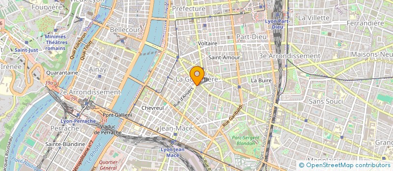 localisation de l'entreprise UNIVERSEL FORMATION RHONE ALPES à LYON