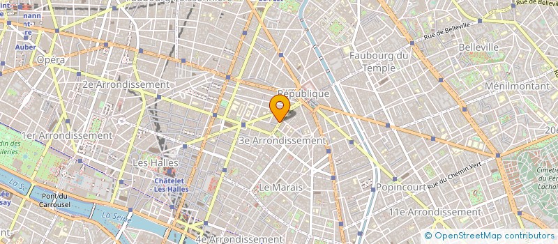 localisation de l'entreprise UNIVERSEL INTERNATIONAL à PARIS