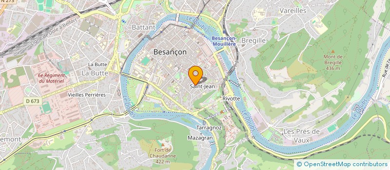 localisation de l'entreprise UNIVERSEL MUSIC MANAGEMENT PRODUCTION à BESANCON