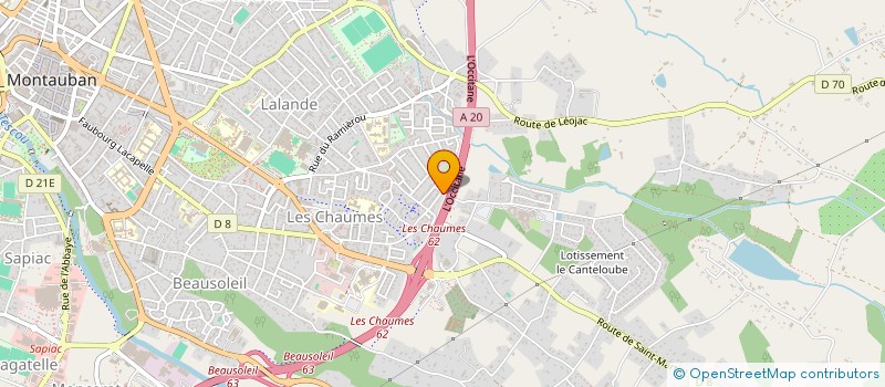 localisation de l'entreprise UNIVERSEL SERVICES BAT  MONTAUBAN