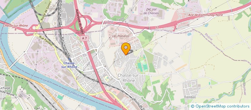 localisation de l'entreprise UNIVERSIT POPULAIRE OUVERTE DU PAYS VIENNOIS  CHASSE-SUR-RHONE