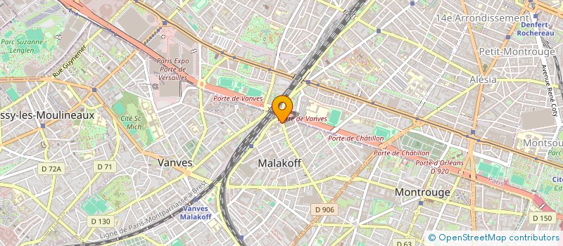 localisation de l'entreprise UNIVERSITAIRE POUR LE DEVELOPPEMENT D'INSTRUMENTS TECHNIQUES D'ANALYSE DES STRUCTURES (AUDITAS)  MALAKOFF