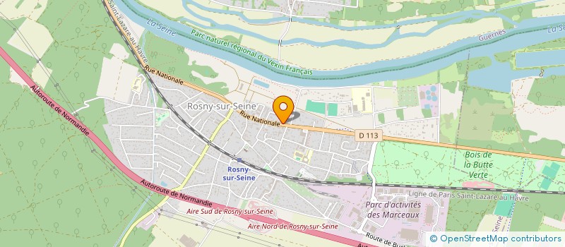 localisation de l'entreprise UNIVERSITE CAMILLE COROT  ROSNY-SUR-SEINE