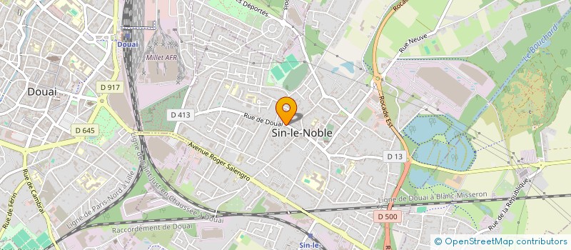 localisation de l'entreprise UNIVERSITE CARREFOUR D HISTOIRE RELIGIEUSE  SIN-LE-NOBLE