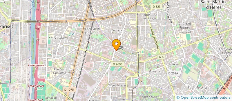 localisation de l'entreprise UNIVERSITE CITOYENNE MAROCAINE DU SPORT à GRENOBLE