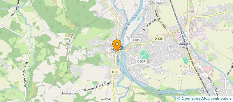 localisation de l'entreprise UNIVERSITE COIFFURE  NAY