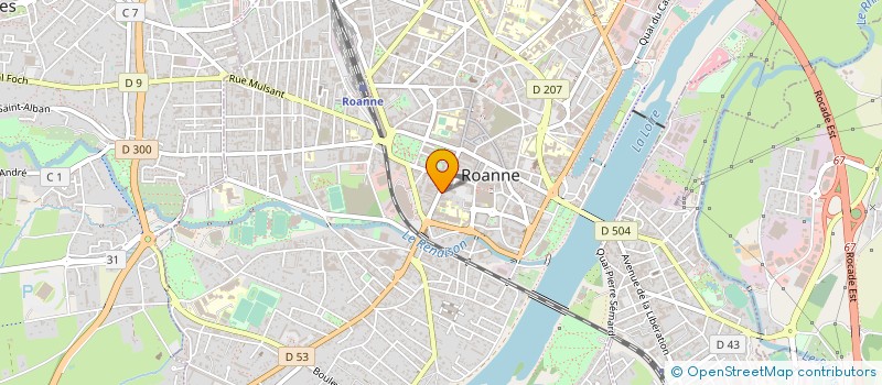 localisation de l'entreprise UNIVERSITE COOP SANS DISTANCE ROANNAIS à ROANNE