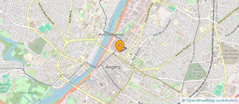 localisation de l'entreprise UNIVERSITE D'ANGERS  ANGERS