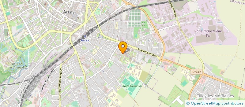 localisation de l'entreprise UNIVERSITE D ARTOIS à ARRAS
