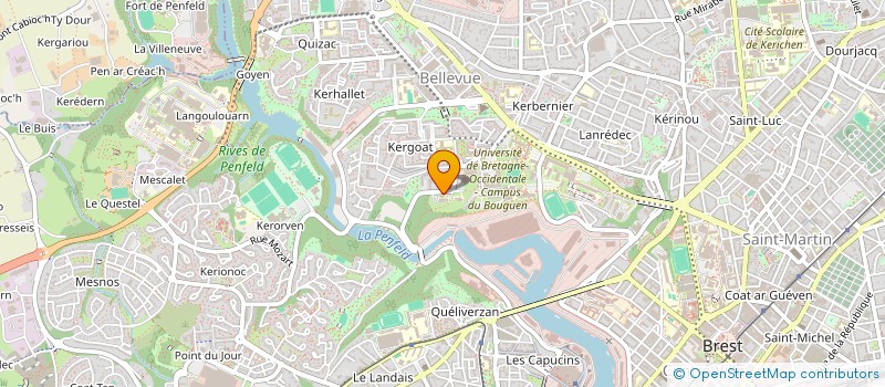 localisation de l'entreprise UNIVERSITE DE BREST à BREST