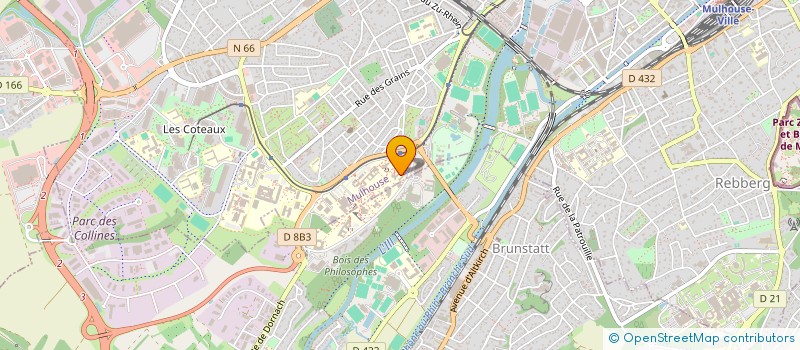localisation de l'entreprise UNIVERSITE DE HAUTE ALSACE à MULHOUSE
