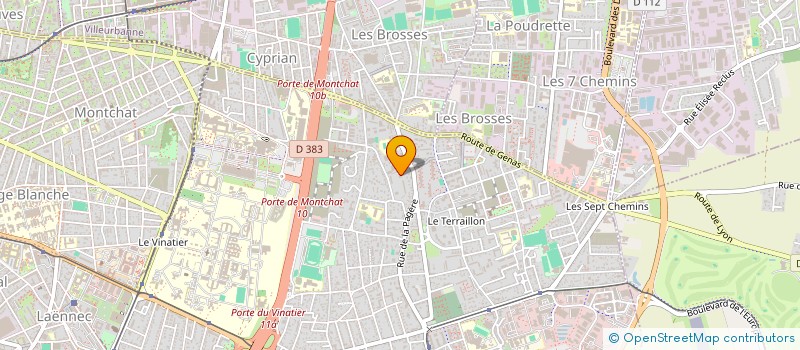 localisation de l'entreprise UNIVERSITE DE LA LANGUE DES SIGNES FRANCAISE à BRON