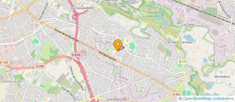 localisation de l'entreprise UNIVERSITE DE LA PENSEE ET DE L'INVESTISSEMENT  TRELAZE