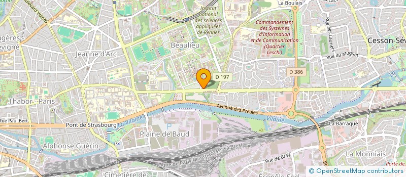 localisation de l'entreprise UNIVERSITE DE RENNES à RENNES