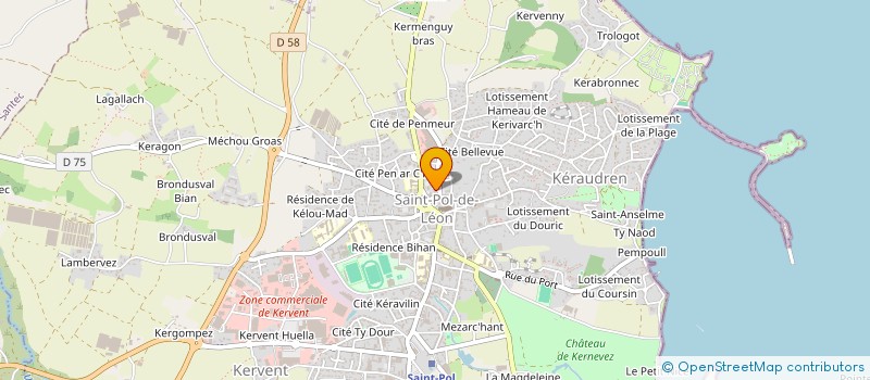 localisation de l'entreprise UNIVERSITE DU SENS à SAINT-POL-DE-LEON