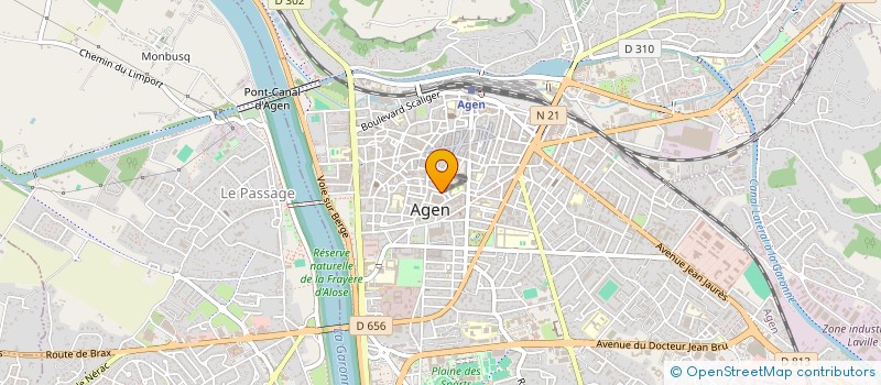 localisation de l'entreprise UNIVERSITE DU TEMPS LIBRE D'AGEN  AGEN