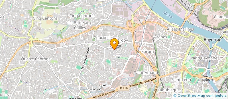 localisation de l'entreprise UNIVERSITE DU TEMPS LIBRE D'ANGLET à ANGLET