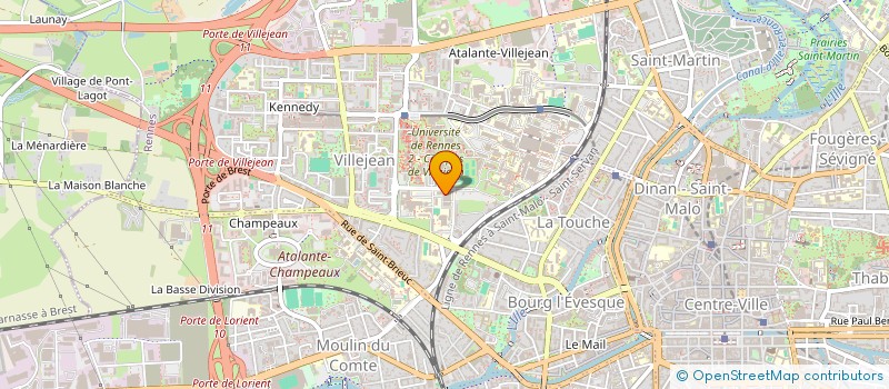 localisation de l'entreprise UNIVERSITE DU TEMPS LIBRE DE BRETAGNE à RENNES