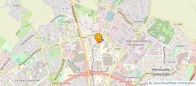 localisation de l'entreprise UNIVERSITE INTER AGES NORMANDIE à CAEN