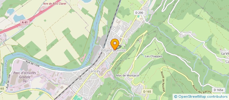 localisation de l'entreprise UNIVERSITE INTERCOMMUNALE GRESIVAUDAN  VILLARD-BONNOT