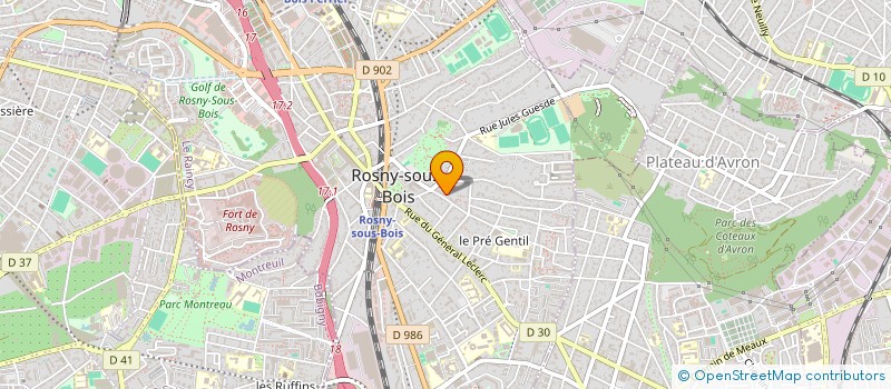 localisation de l'entreprise UNIVERSITE POP DE ROSNY SOUS BOIS à ROSNY-SOUS-BOIS