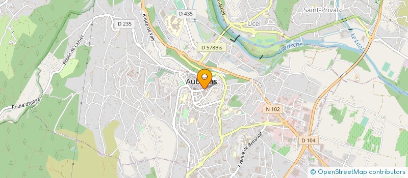 localisation de l'entreprise UNIVERSITE POPULAIRE BASSE ARDECHE à AUBENAS