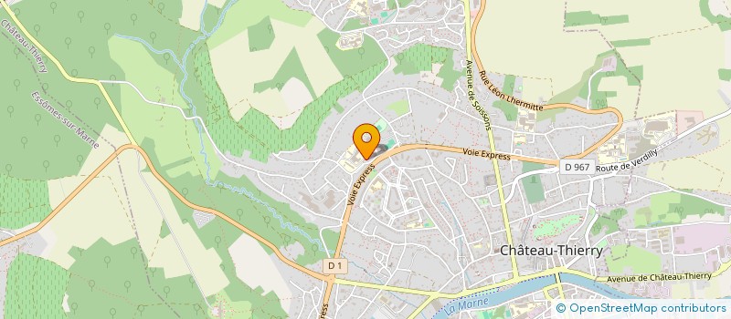 localisation de l'entreprise UNIVERSITE POPULAIRE DE CHATEAU-THIERRY  CHATEAU-THIERRY
