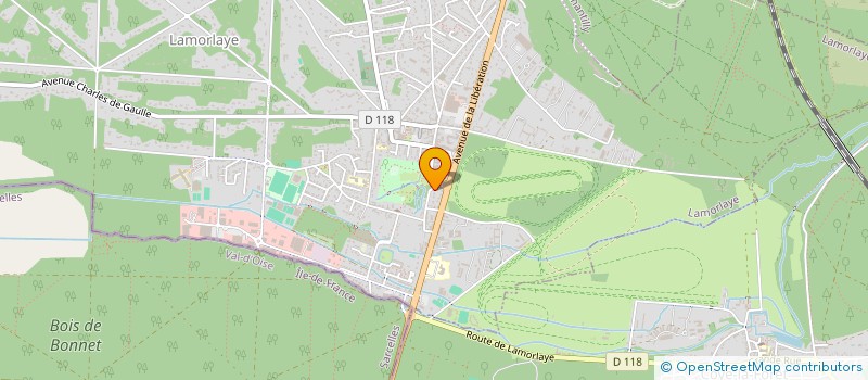 localisation de l'entreprise UNIVERSITE POPULAIRE DE LA BIOSPHERE  LAMORLAYE