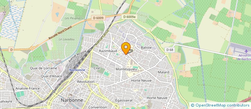 localisation de l'entreprise UNIVERSITE POPULAIRE DE LA NARBONNAISE  NARBONNE