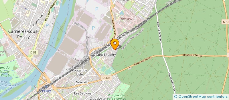 localisation de l'entreprise UNIVERSITE POPULAIRE DE POISSY  POISSY