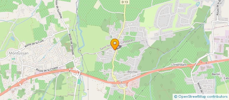 localisation de l'entreprise UNIVERSITE POPULAIRE DES HAUTS DE GARONNE  BEYCHAC-ET-CAILLAU