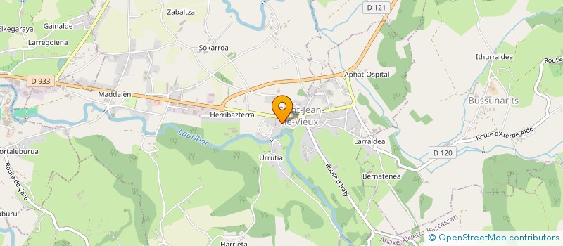 localisation de l'entreprise UNIVERSITE POPULAIRE DU PAYS BASQUE  SAINT-JEAN-LE-VIEUX