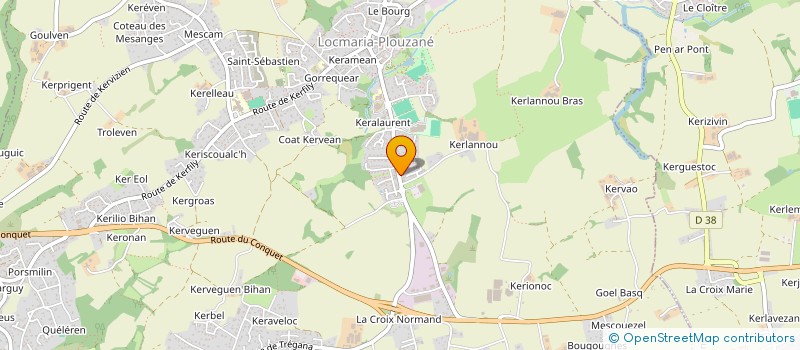 localisation de l'entreprise UNIVERSITE POPULAIRE DU PAYS D'IROISE  LOCMARIA-PLOUZANE
