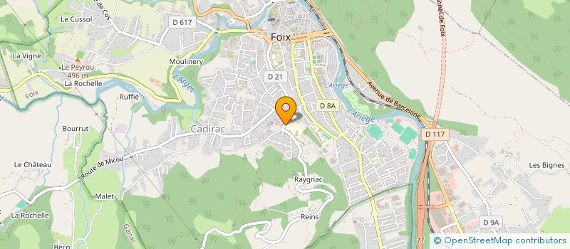localisation de l'entreprise UNIVERSITE POPULAIRE DU PAYS DE FOIX à FOIX