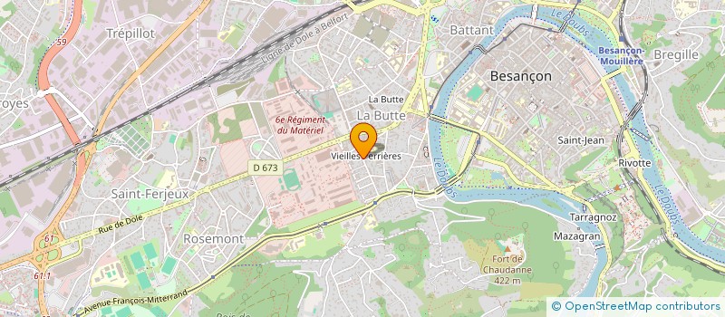 localisation de l'entreprise UNIVERSITE POPULAIRE DU TREFLE à BESANCON