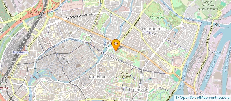 localisation de l'entreprise UNIVERSITE POPULAIRE EUROPEENNE à STRASBOURG