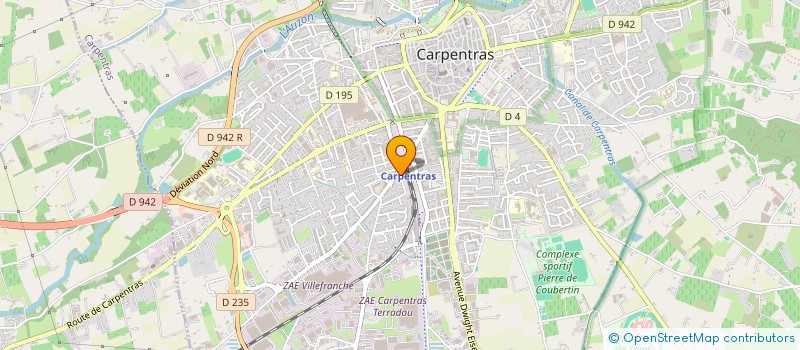 localisation de l'entreprise UNIVERSITE POPULAIRE VENTOUX à CARPENTRAS